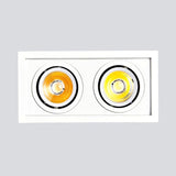 Square Dimmable COB LED Downlights 10W 20W LED Ceiling Lamps AC85~265V LED Ceiling Spot Lights Warm/Cold White Indoor Lighting