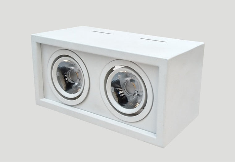 Square Dimmable COB LED Downlights 10W 20W LED Ceiling Lamps AC85~265V LED Ceiling Spot Lights Warm/Cold White Indoor Lighting