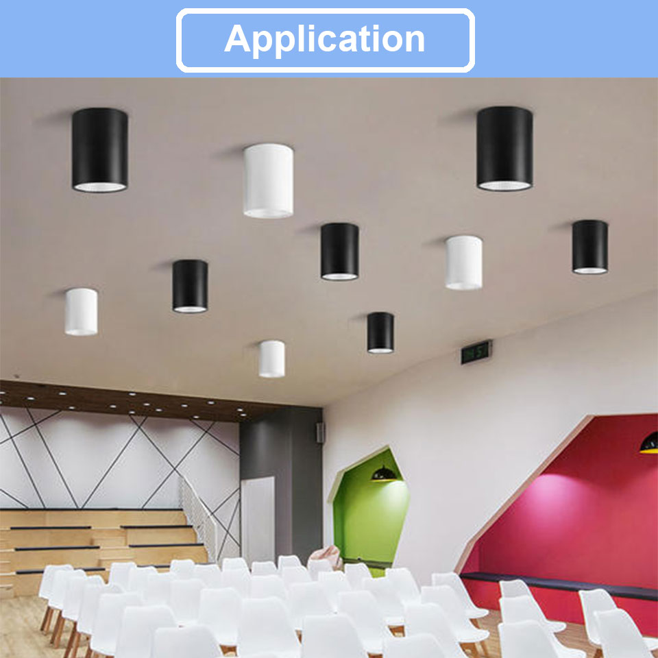 Surface Mounted 9W 12W 15W 18W GD 4pcs LED downlight AC220V Ceiling Lamps Driverless Led Downlight 220V Ceiling Fixtures Lighting