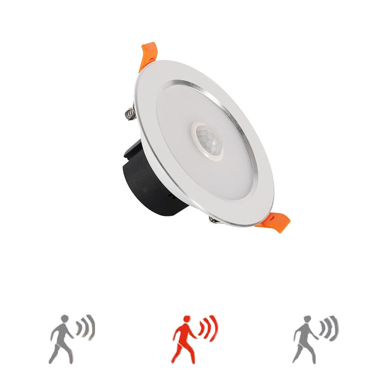 LED PIR Sensor Infrared 5W 7W 12W 15W LED Downlight Recessed Human Body Motion Induction Home Lamp For Living Room Bedroom