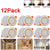 12 Packs LED Downlight 220V 9W Thin Ceilinglight Recessed DownLight 3 Colors Dimmable Spotlight