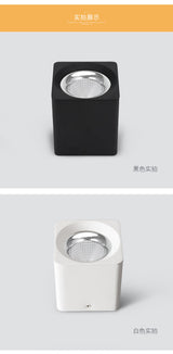 Surface Mounted Dimmable COB LED Downlights 15W AC85V-265V Black White LED Ceiling Down Lamp Indoor Lighting