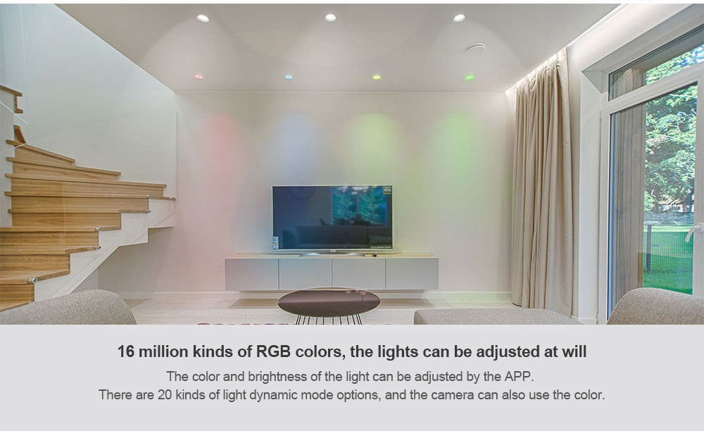 LED Downlight APP control 16 kinds RGBWW 4.5w Round Recessed Lamp 100V-264V Led Bulb Bedroom Kitchen Indoor LED Spot Lighting