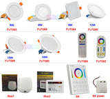 Miboxer 6W/9W/12W/15W/18W RGB+CCT LED Downlight Dimmable LED Ceiling Spotlight AC110V 220V FUT063/FUT066/FUT068/FUT069/B8/iBox1
