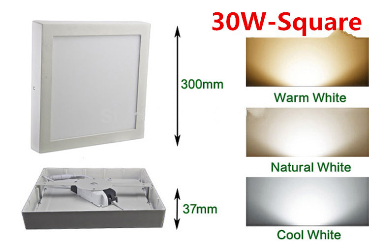 Led Panel Light Surface Mounted 9W 15W 25W Round/Square Downlight lighting Led ceiling down lamp bulbs AC85-265V