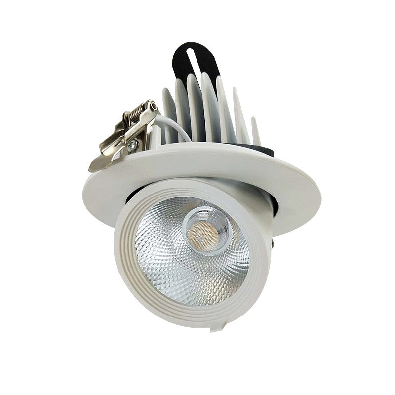 KHLITEC 5W 7W 10W 12W 15W Adjustable LED COB Downlight Rotatable LED Trunk Light Gimbal Gimble Direction Adjustable Spotlight