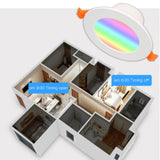 WiFi Smart LED Down light RGB CCT AC110-265V Ceiling Downlights 5W 7W 9W APP Remote Changing Color Home Lighting Decoration