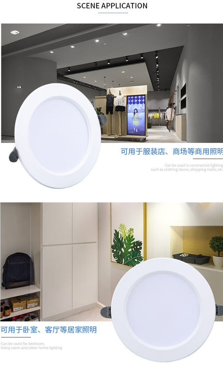 New LED Downlight 220V 230V 240V Round Recessed Lamp 3W 5W 7W 9W 12W 15w 18W Led Bulb Bedroom Kitchen Indoor LED Spot Lighting