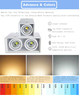 LED Downlight 14W 20W 30W Surface Mounted 1 Head 2 Head LED LED Grille Light AC85-265V COB LED Spot For Home Decor