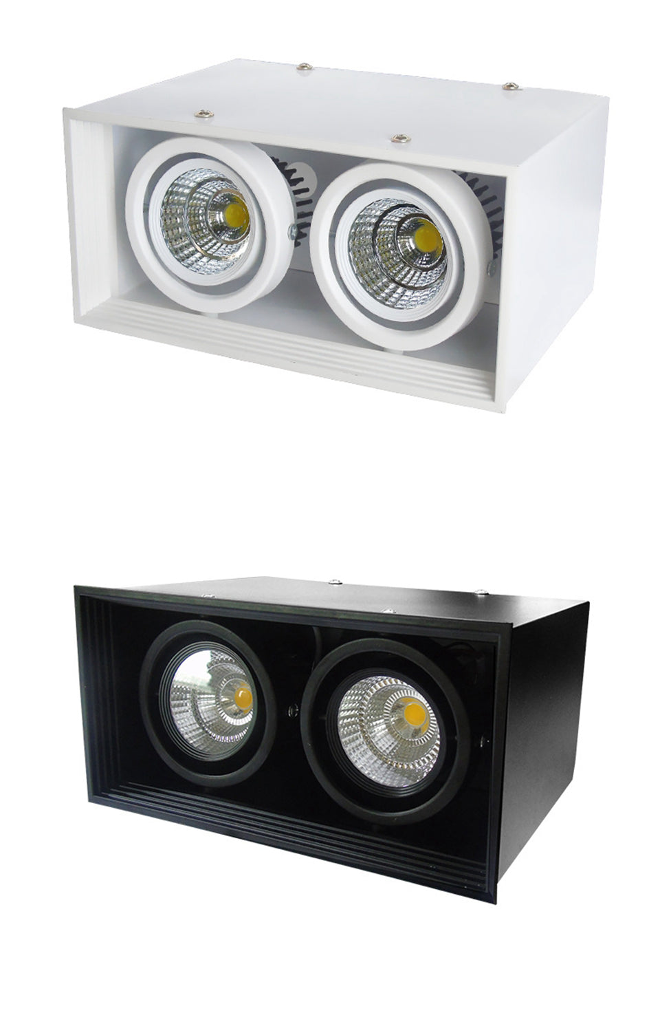 LED Downlight 14W 20W 30W Surface Mounted 1 Head 2 Head LED LED Grille Light AC85-265V COB LED Spot For Home Decor