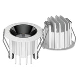 Indoor New Double Anti Glare LED COB Downlight Embedded Ceiling 20w 30w Home Kitchen Drawing Room Lighting Dimmable Office Lamp