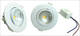  High Quality Round COB LED Spot Lamp 70mm Cutting Hole Recessed Led Downlight 5W 110V-230V Angle Adjustable for Office