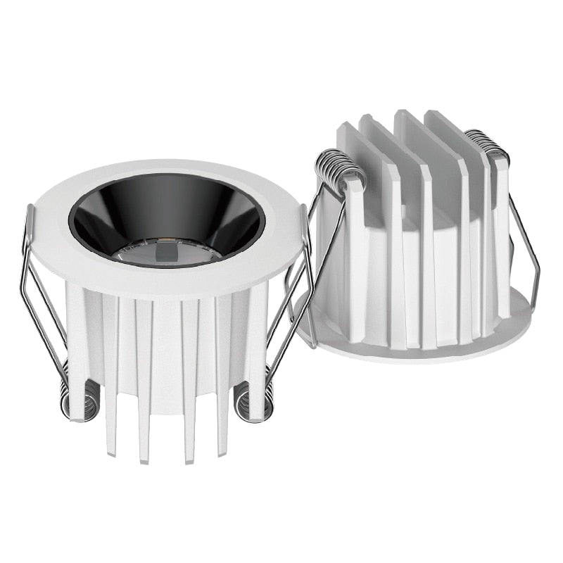 Indoor New Double Anti Glare LED COB Downlight Embedded Ceiling 20w 30w Home Kitchen Drawing Room Lighting Dimmable Office Lamp