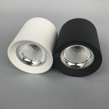 square or round AC110V AC220V AC240V Cold white/Warm white Aluminum 10W 12W 15W LED COB ceiling lamps downlight
