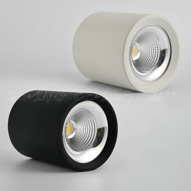square or round AC110V AC220V AC240V Cold white/Warm white Aluminum 10W 12W 15W LED COB ceiling lamps downlight