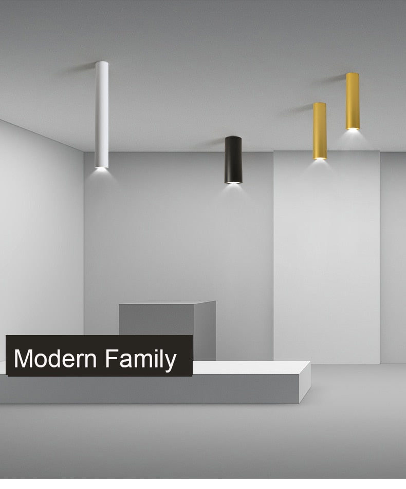 BWART Dimmable Cylinder LED Downlights 9W COB LED Ceiling Spot Lights AC85~265V LED Background Lamps Indoor Lighting
