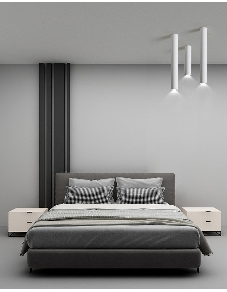 BWART Dimmable Cylinder LED Downlights 9W COB LED Ceiling Spot Lights AC85~265V LED Background Lamps Indoor Lighting