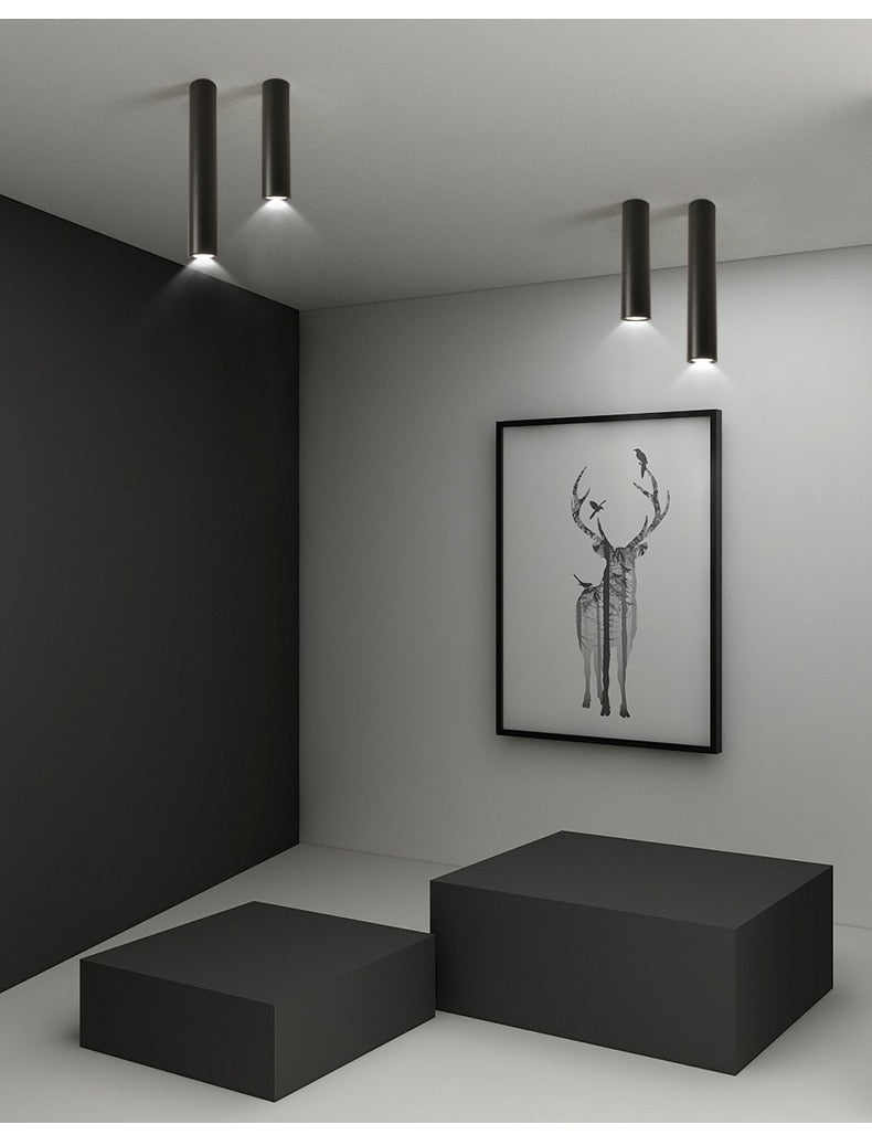 BWART Dimmable Cylinder LED Downlights 9W COB LED Ceiling Spot Lights AC85~265V LED Background Lamps Indoor Lighting