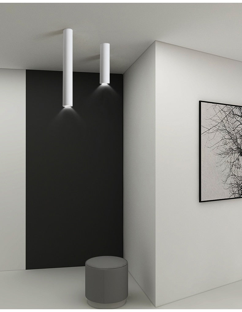 BWART Dimmable Cylinder LED Downlights 9W COB LED Ceiling Spot Lights AC85~265V LED Background Lamps Indoor Lighting