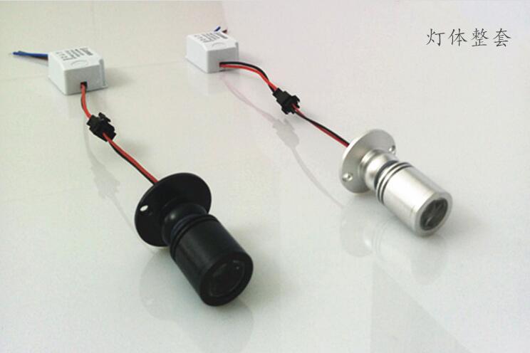 led spot light mini led downlight 10pcs/lot AC85-265V white or warm white cabinet led light RoHS CE 1W