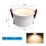 LED Ceiling Lamp 110V 220V 12W 20W COB Downlight Dimmable Spotlight 5W 7W 3000K 4000K 6000K For Home Background Wall Lighting