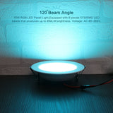 LED Downlight RGB Remote Control 5W/10W Ceiling Downlights Dimming Round Spot Lamp Bedroom Kitchen Indoor Ambient Lights