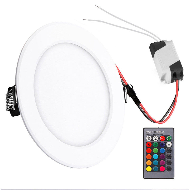 LED Downlight RGB Remote Control 5W/10W Ceiling Downlights Dimming Round Spot Lamp Bedroom Kitchen Indoor Ambient Lights