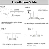 LED Downlight RGB Remote Control 5W/10W Ceiling Downlights Dimming Round Spot Lamp Bedroom Kitchen Indoor Ambient Lights