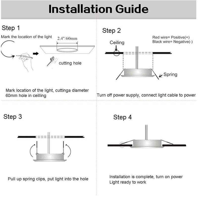 LED Downlight RGB Remote Control 5W/10W Ceiling Downlights Dimming Round Spot Lamp Bedroom Kitchen Indoor Ambient Lights