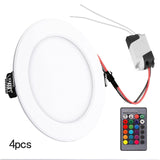 LED Downlight RGB Remote Control 5W/10W Ceiling Downlights Dimming Round Spot Lamp Bedroom Kitchen Indoor Ambient Lights