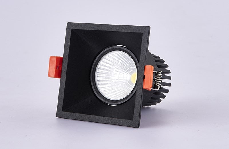 Super Bright Recessed square LED Dimmable Downlight COB 7W 10W 15W 18W LED Spot light LED decoration Ceiling Lamp AC85-265V