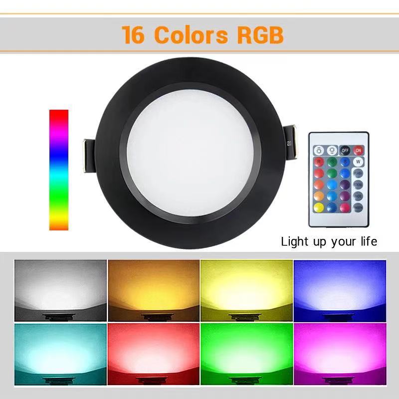 R Led Light RGB waterproof led downlight lamp 5w 7W 9W 12W 220V led spot ceiling r ...