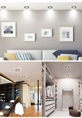 RGB waterproof led downlight lamp 5w 7W 9W 12W 220V led spot ceiling recessed downlights with remote control KTV indoor lights