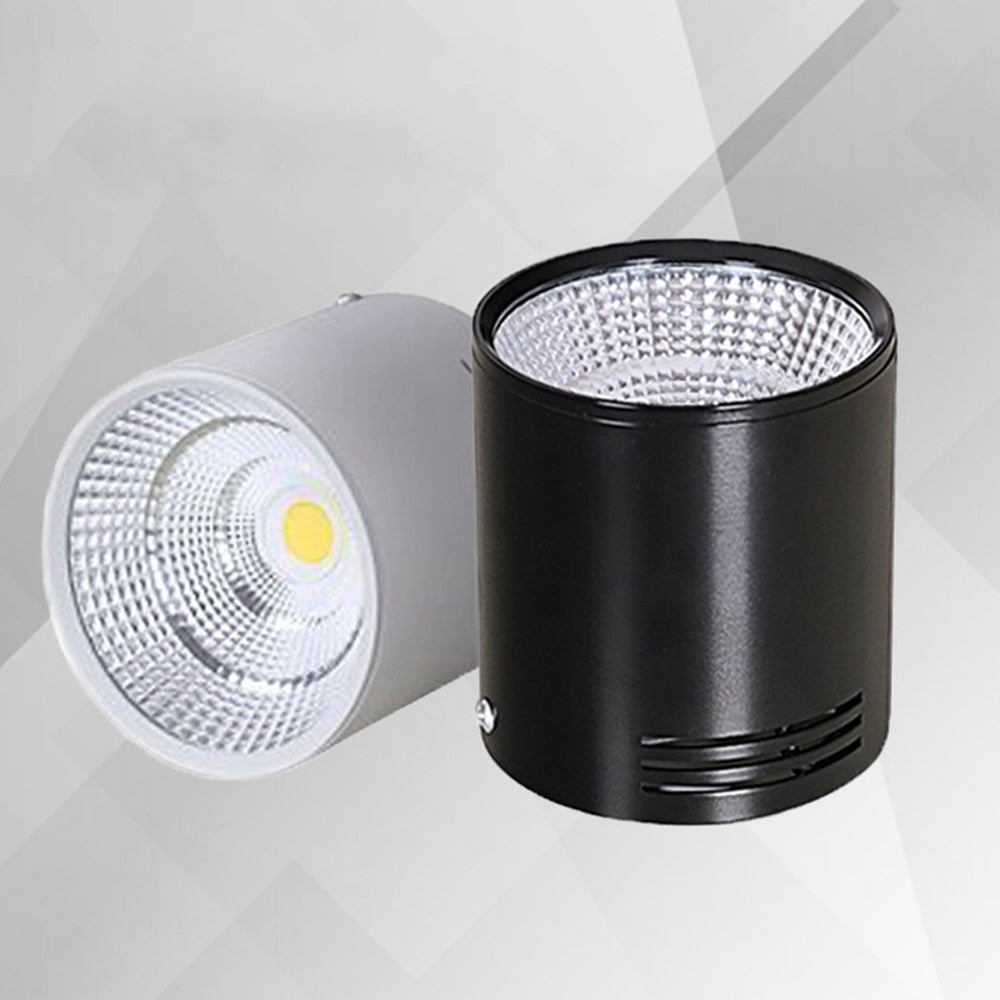 LED Black Surface Mounted Downlight COB Ceiling Spot Light for Hotel Villa Home Lighting