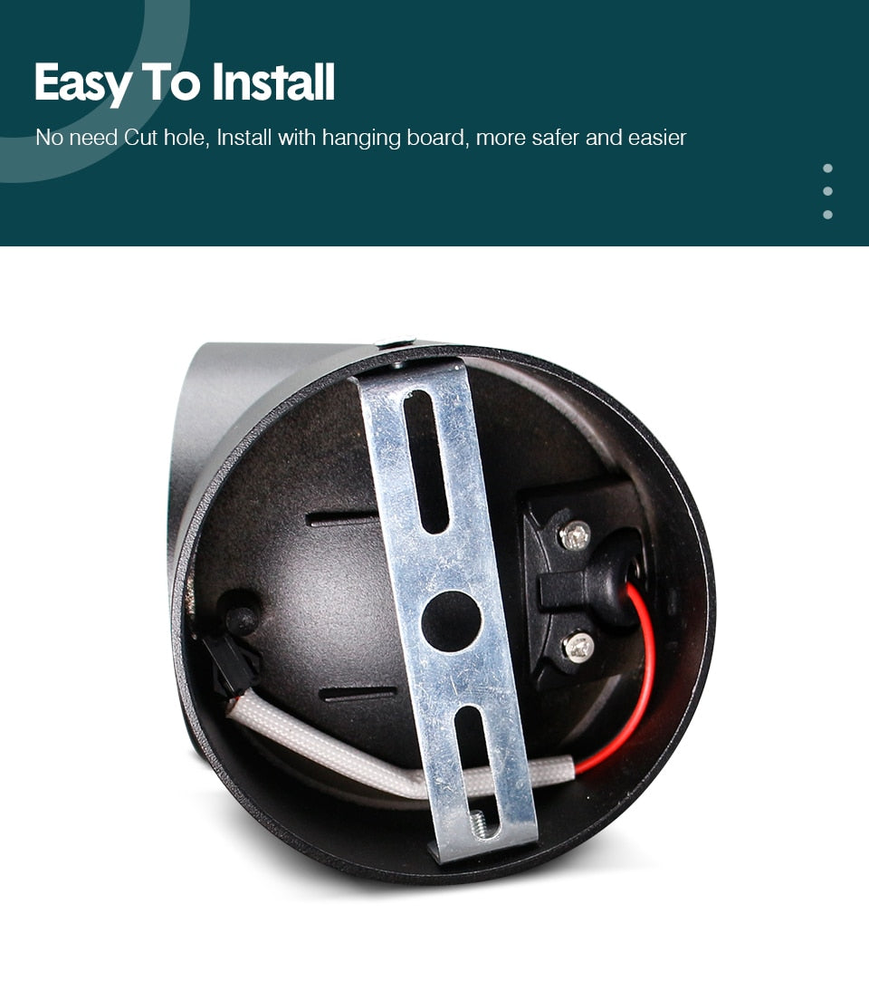 Led Surface Mounted Ceiling Downlight Round Curve Adjustable 90 degrees Nordic Spot light For Living Room Foyer Store AC90-265V