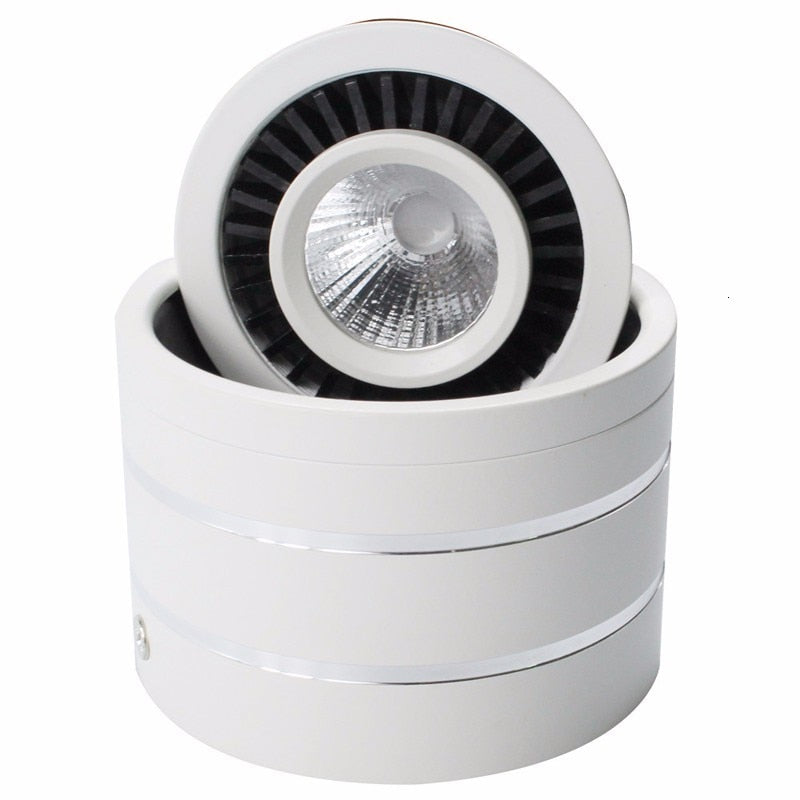 Dimmable COB Downlight 360 Degree Rotating 3W 5W 7W 10w 12w 15w COB Spot LED Light Surface Mounted Downlights LED Lights