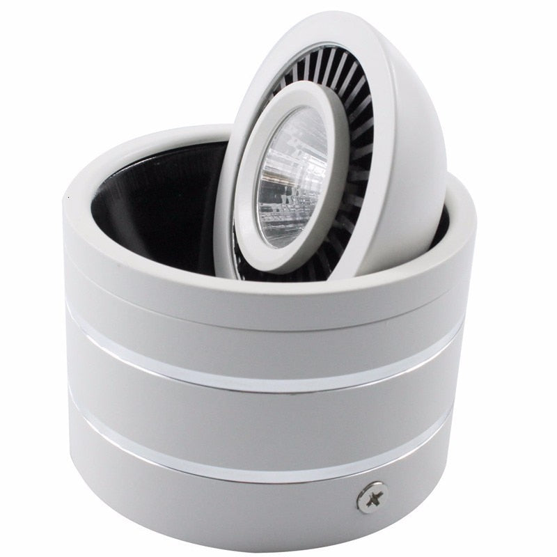 Dimmable COB Downlight 360 Degree Rotating 3W 5W 7W 10w 12w 15w COB Spot LED Light Surface Mounted Downlights LED Lights