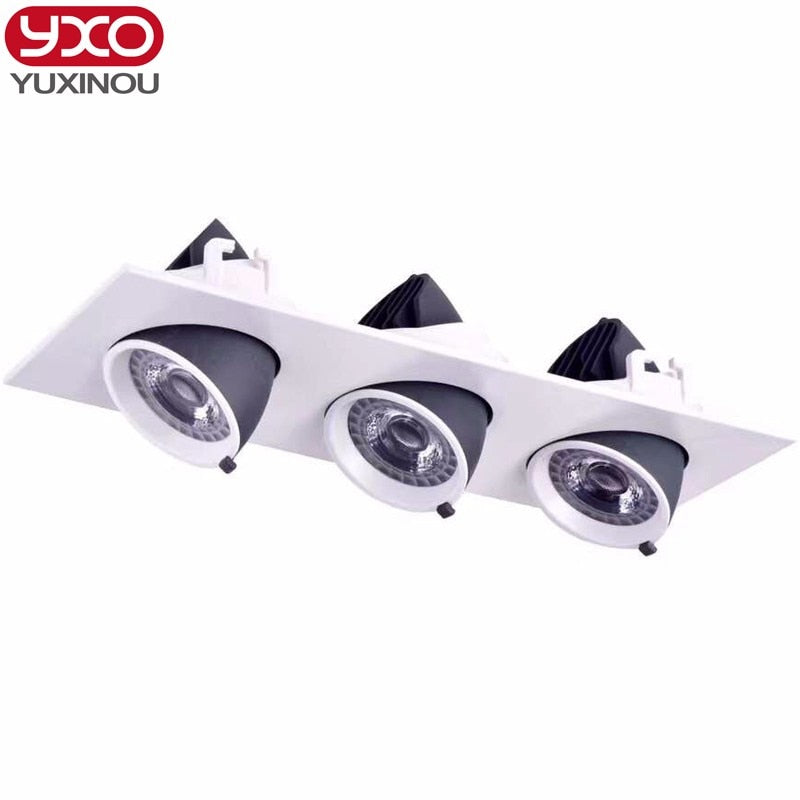Dimmable LED Trunk Downlight COB Ceiling 10W 12W 15W 20W 30W Adjustable recessed Super Bright Indoor Light cob led downlight