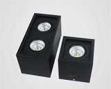 Square Dimmable COB LED Downlights 10W 20W LED Ceiling Lamps AC85~265V LED Ceiling Spot lights Surface Mounted Indoor Lighting