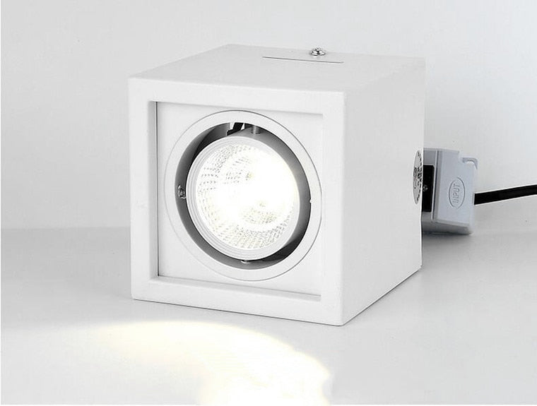 Square Dimmable COB LED Downlights 10W 20W LED Ceiling Lamps AC85~265V LED Ceiling Spot lights Surface Mounted Indoor Lighting