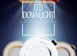 LED Down light Changeable 3W 4pcs Ceiling Recessed Light With Driver 3 Color Change Warm White Nature White Cool White