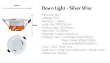 LED Down light Changeable 3W 4pcs Ceiling Recessed Light With Driver 3 Color Change Warm White Nature White Cool White