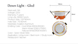 LED Down light Changeable 3W 4pcs Ceiling Recessed Light With Driver 3 Color Change Warm White Nature White Cool White