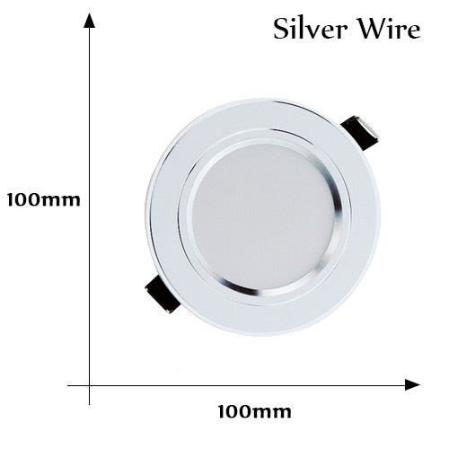 LED Down light Changeable 3W 4pcs Ceiling Recessed Light With Driver 3 Color Change Warm White Nature White Cool White