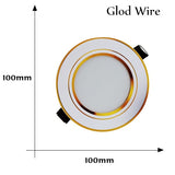 LED Down light Changeable 3W 4pcs Ceiling Recessed Light With Driver 3 Color Change Warm White Nature White Cool White