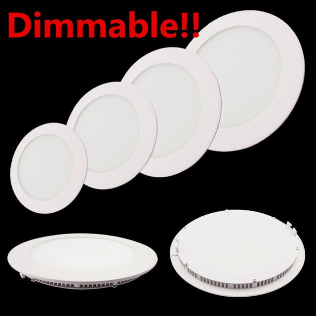LED Ceiling Panel Light Dimmable 3W 4W 6W 9W 12W 15W 25W High brightness LED Downlight with led panel light with driver