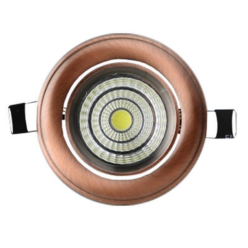 European COB Downlight 3W/5W/9W/15W AC85-265V Dimmable Downlight Lamp Recessed lighting indoor lighting