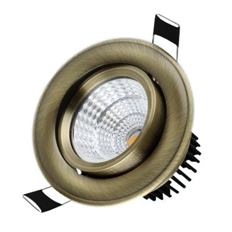 European COB Downlight 3W/5W/9W/15W AC85-265V Dimmable Downlight Lamp Recessed lighting indoor lighting