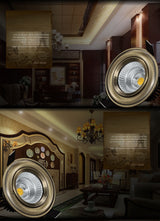 European COB Downlight 3W/5W/9W/15W AC85-265V Dimmable Downlight Lamp Recessed lighting indoor lighting