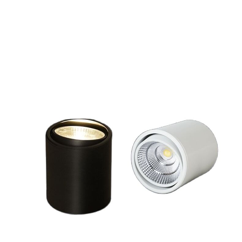 Dimmable LED downlight COB spotlight AC85-265V 5W 7W 12W 20W 25W adjustable angle aluminum surface mounted light indoor lighting